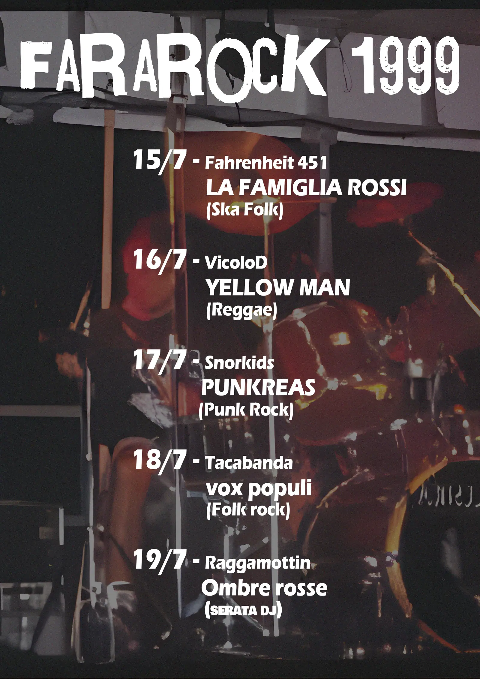 Locandina Fara Rock 1999