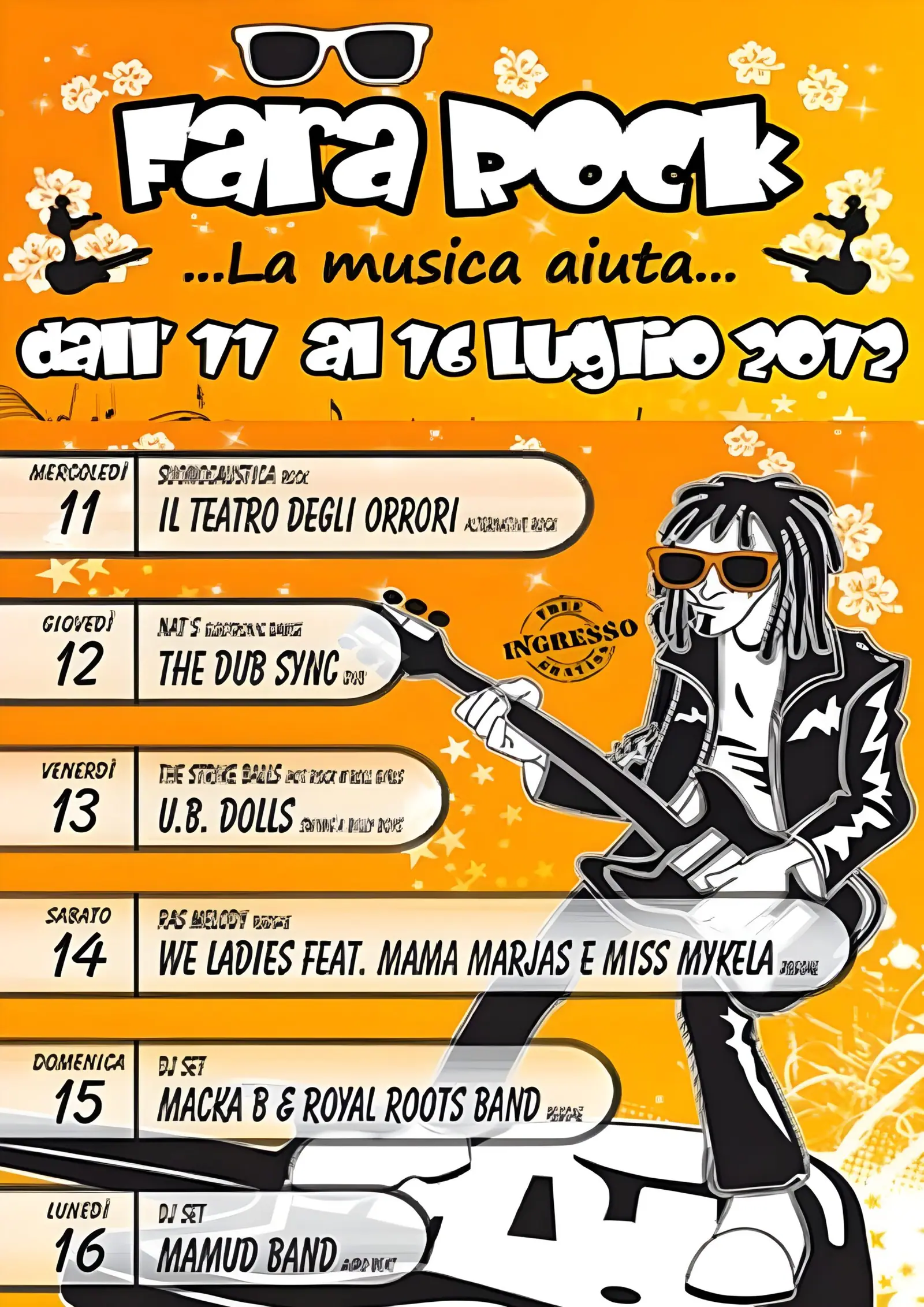 Locandina Fara Rock 2012