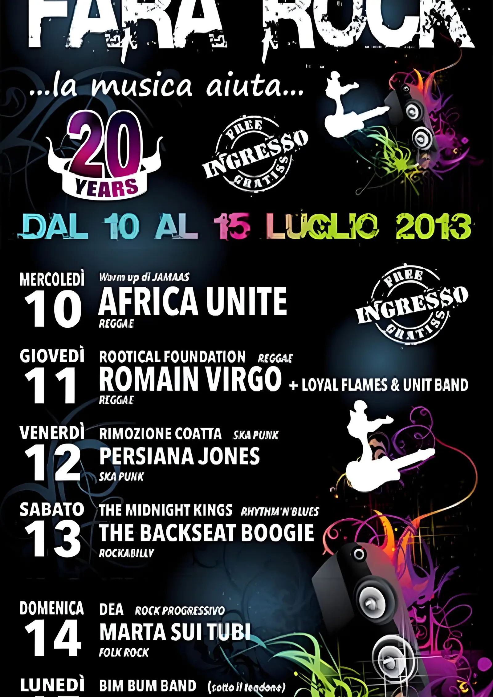 Locandina Fara Rock 2013