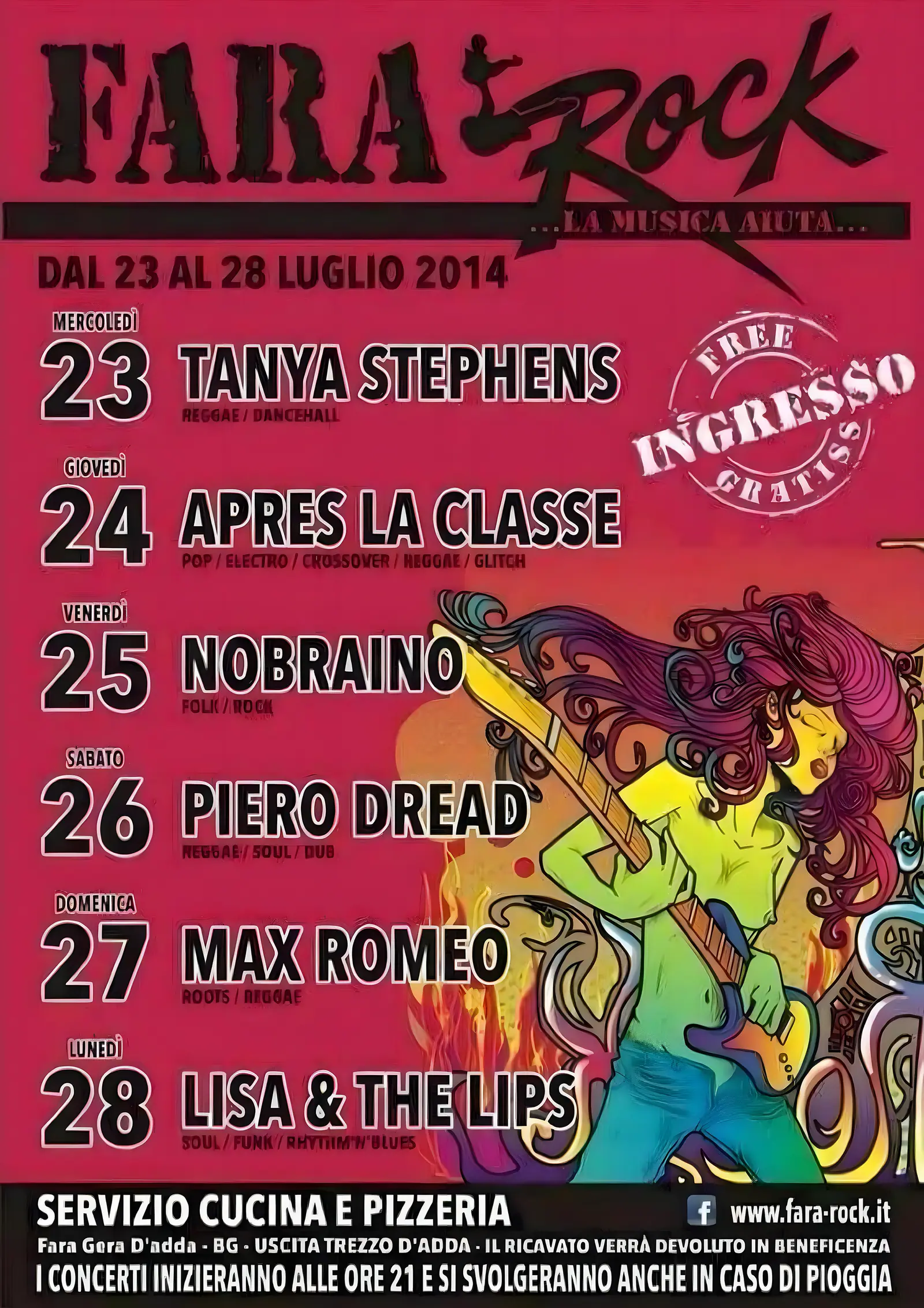 Locandina Fara Rock 2014