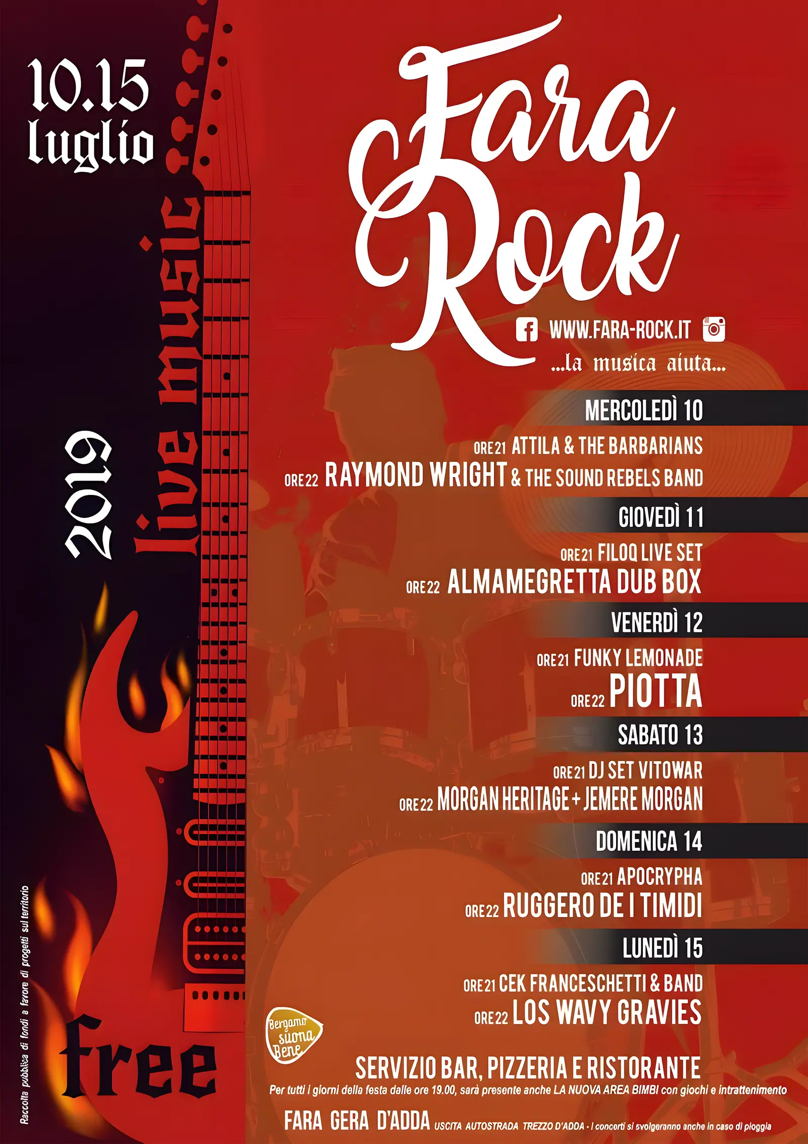 Locandina Fara Rock 2019