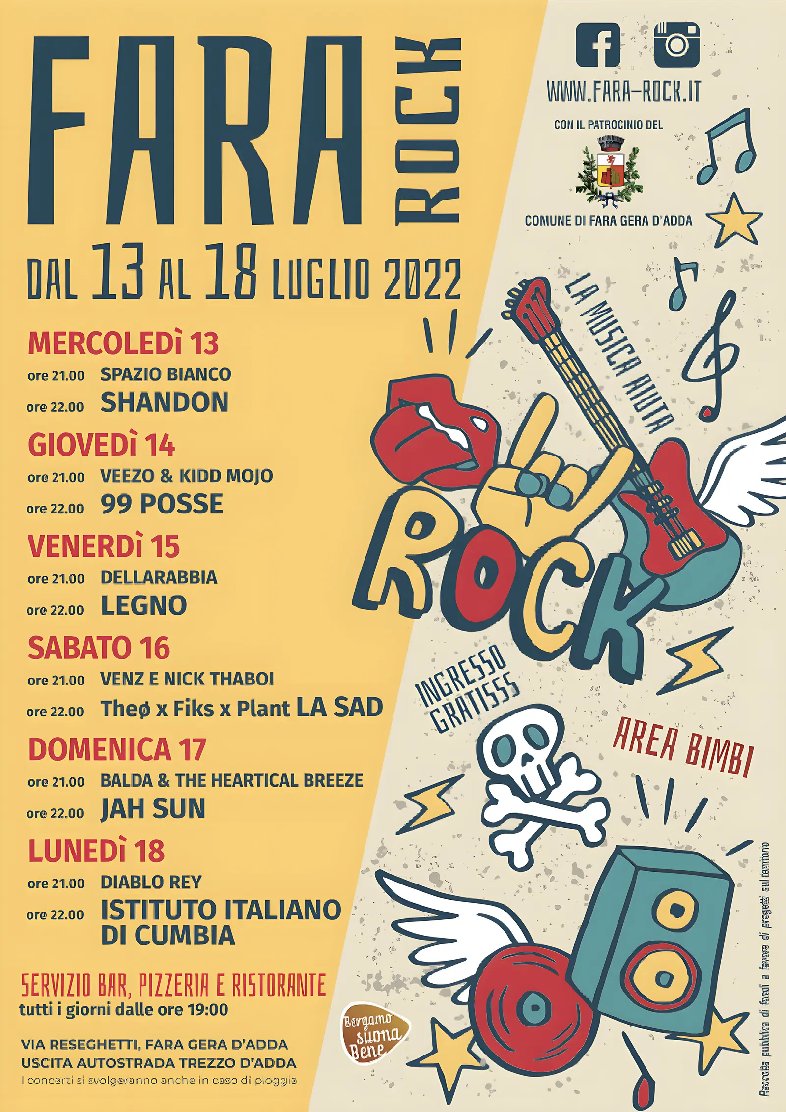 Locandina Fara Rock 2022